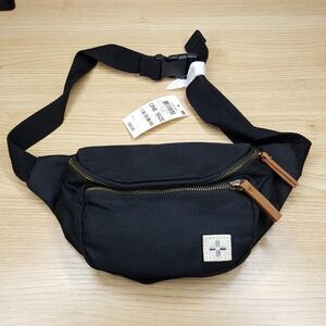 Sun + Stone Black Waist Pack Belt Bag Fanny Pack KIERAN $50
